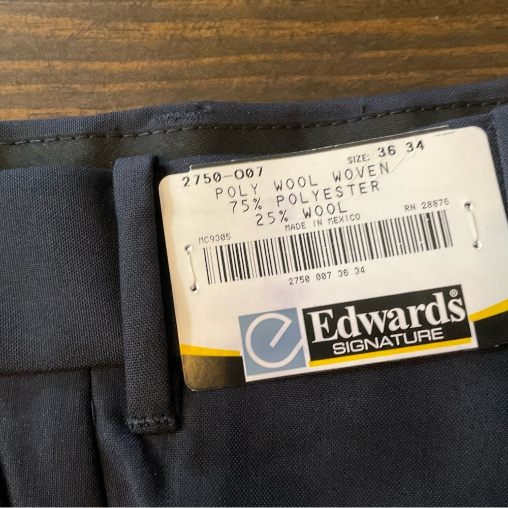 Edwards Signature Navy Trousers